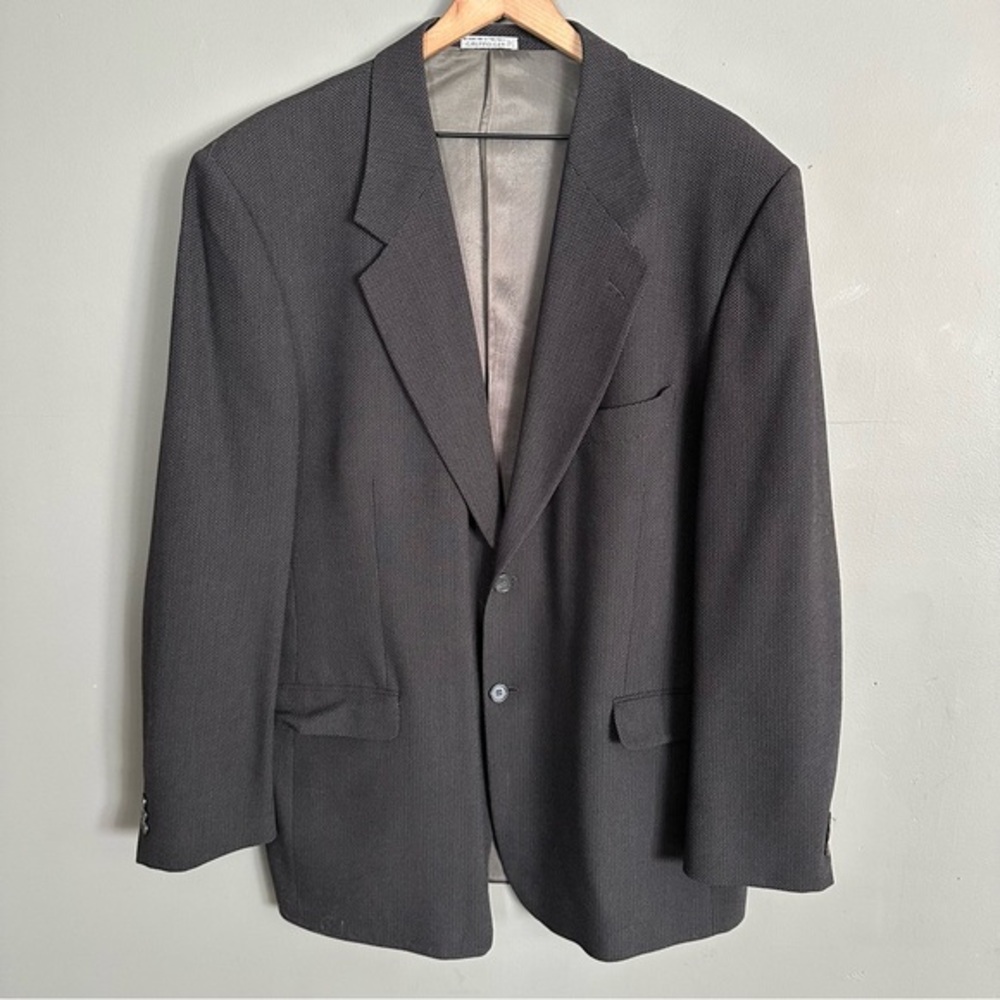 Uomo Ungaro Paris Vintage Single-Breasted Suit Jacket‎ 100% Wool| Dark Grey
